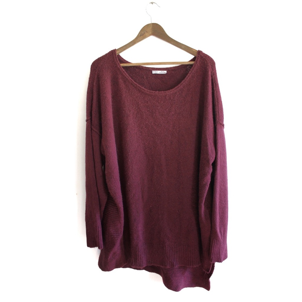 Dex Preowned Plus Size Maroon Tunic Top 2X